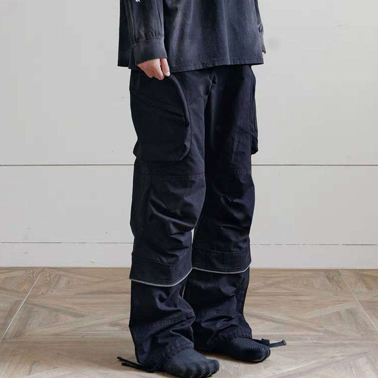 Drawstring Multi-Pocket Cargo Pants PinkLimes Trending Streetwear