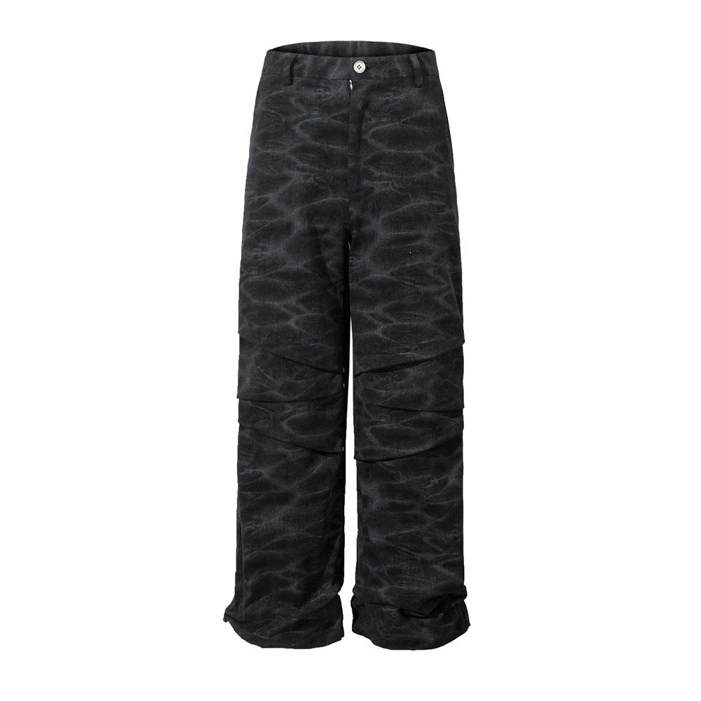 Tie-Dye Camouflage Cargo Pants Black PinkLimes Trending Streetwear
