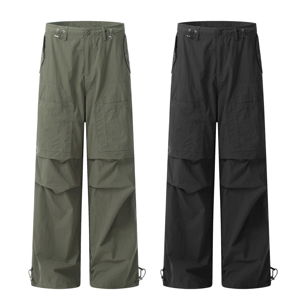 Drawstring Paratrooper Cargo Pants PinkLimes Trending Streetwear