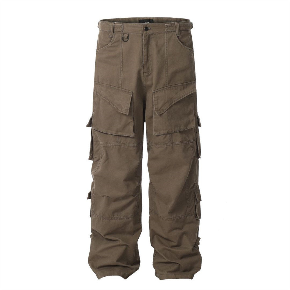 Hiking Style Cargo Pants Brown PinkLimes Trending Streetwear