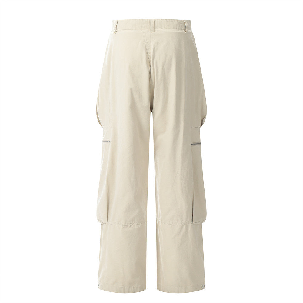 Loose Pleated Cargo Pants PinkLimes Trending Streetwear
