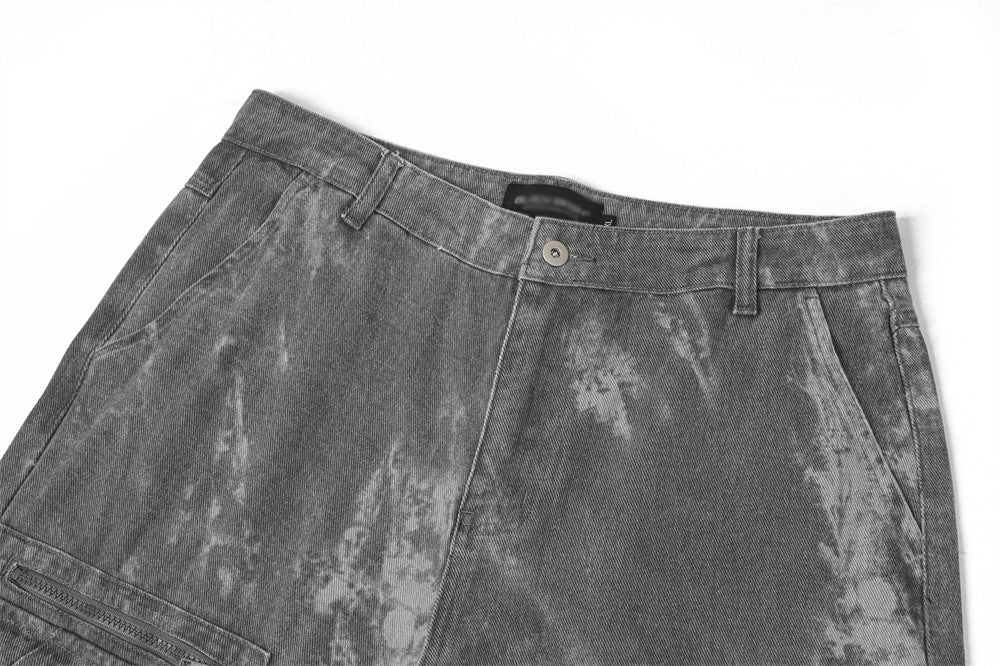 Tie-Dye Contrast Cargo Pants PinkLimes Trending Streetwear