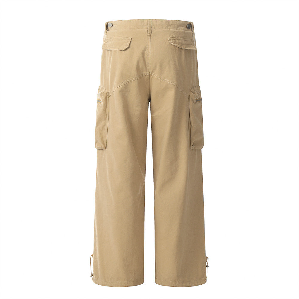 Zipper Pocket Paratrooper Cargo Pants PinkLimes Trending Streetwear