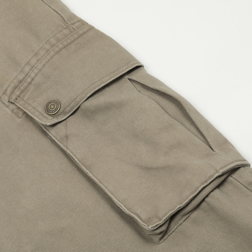 Retro Patch Pocket Workwear Pants PinkLimes Trending Streetwear