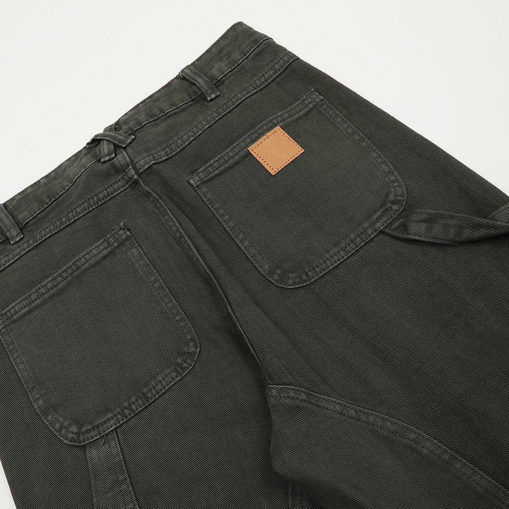 Split Stitch Solid Denim Cargo Pants PinkLimes Trending Streetwear