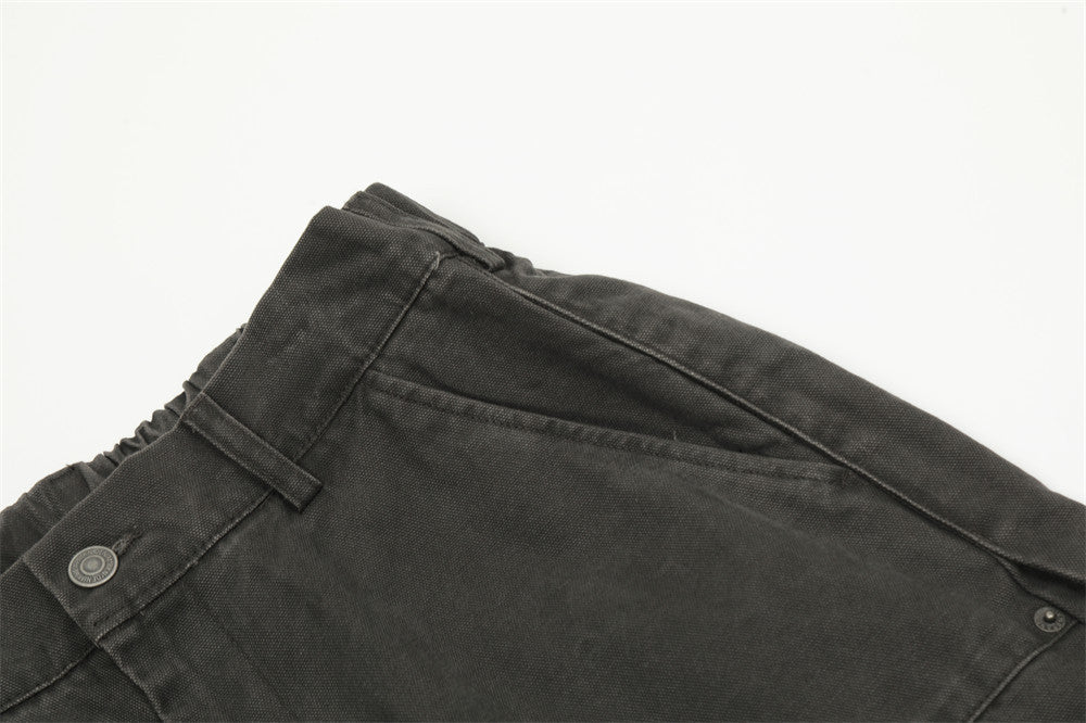 Spliced Washed Wide Leg Cargo Pants PinkLimes Trending Streetwear