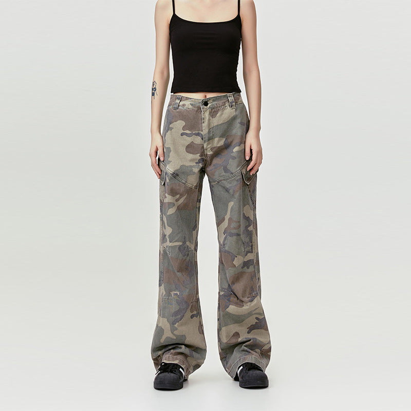 Cross Stitch Camo Cargo Pants PinkLimes Trending Streetwear