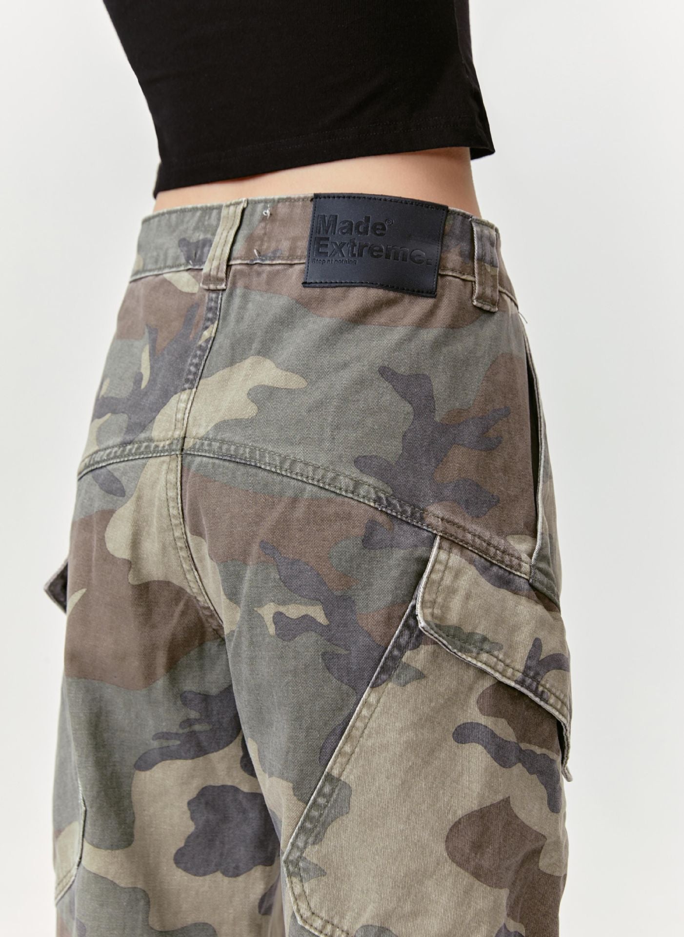Cross Stitch Camo Cargo Pants PinkLimes Trending Streetwear