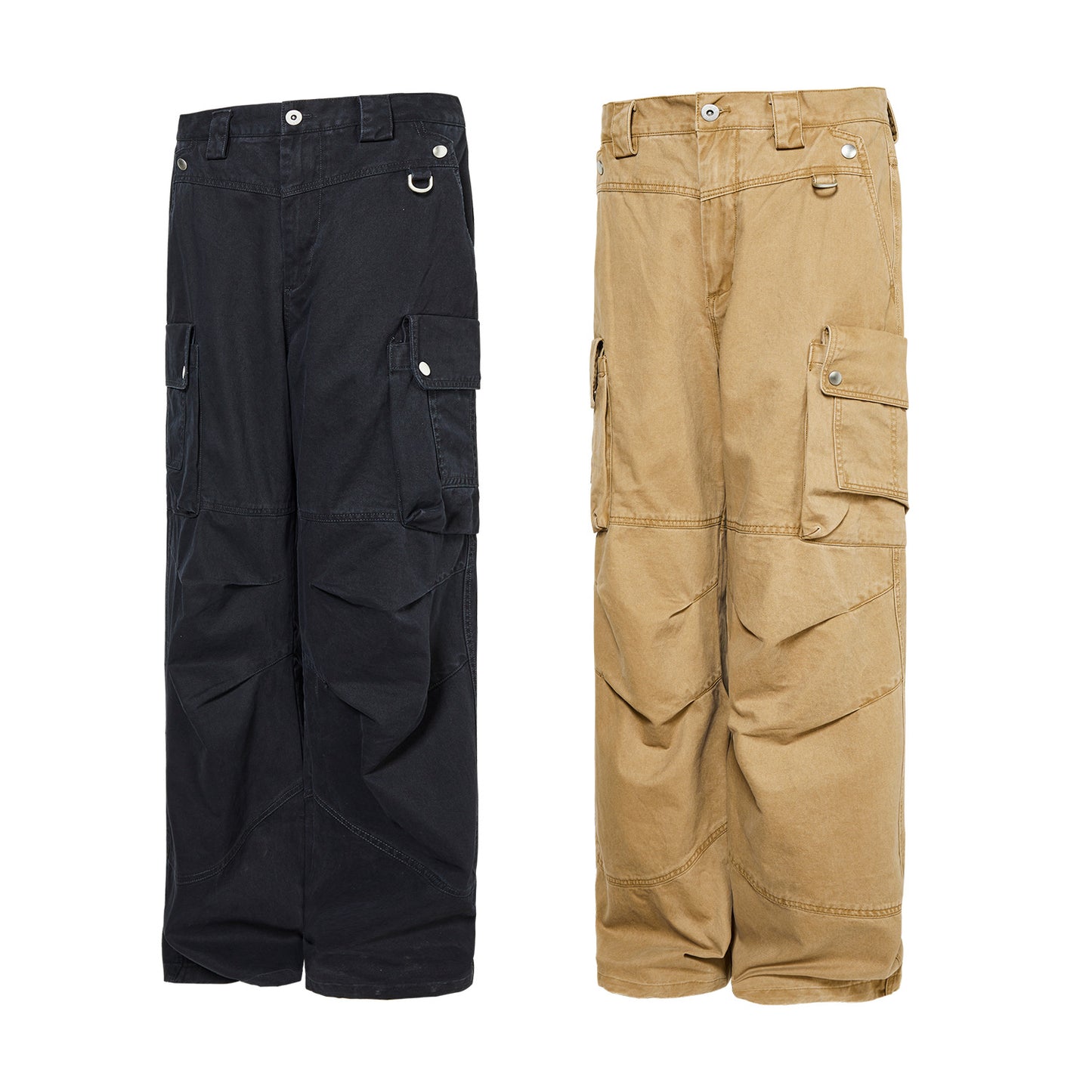 Washed Retro Crane Cargo Pants PinkLimes Trending Streetwear