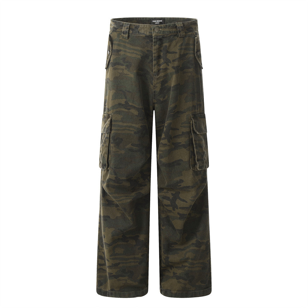 Camouflage Paratrooper Cargo Pants Camouflage PinkLimes Trending Streetwear