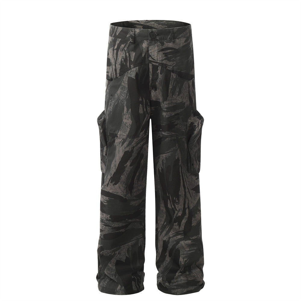 Digital Camo Splash Ink Cargo Pants PinkLimes Trending Streetwear