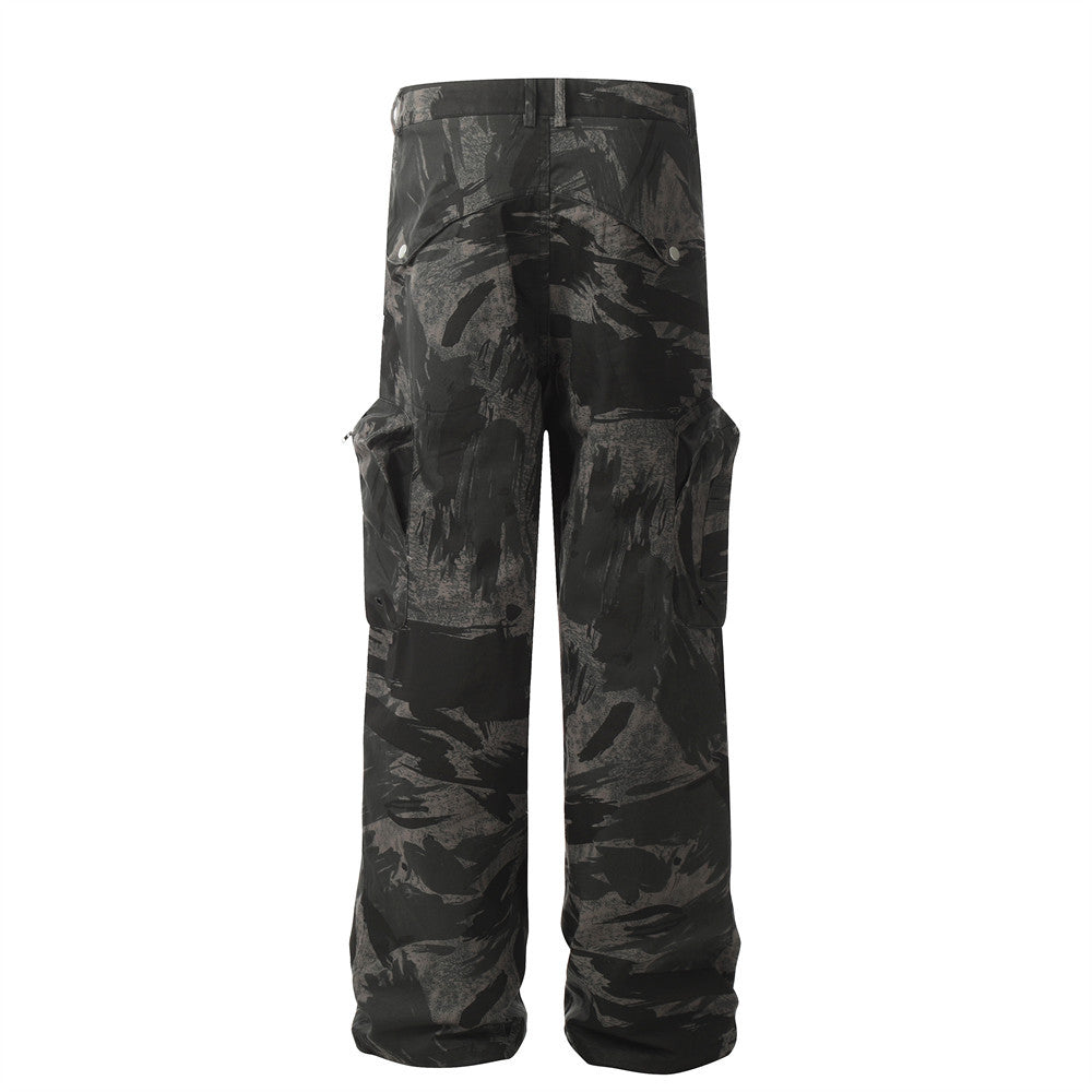 Digital Camo Splash Ink Cargo Pants PinkLimes Trending Streetwear