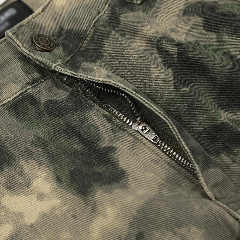 Tie-Dye Camo Tactical Cargo Pants PinkLimes Trending Streetwear