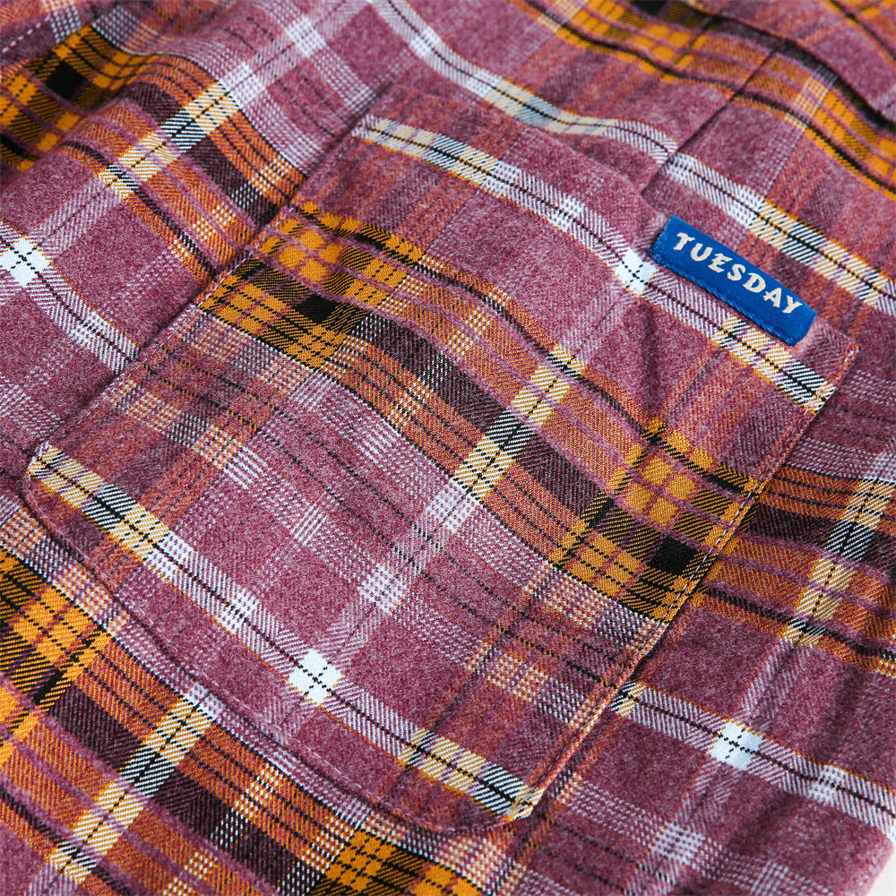 Plaid Pleated Workwear Pants PinkLimes Trending Streetwear