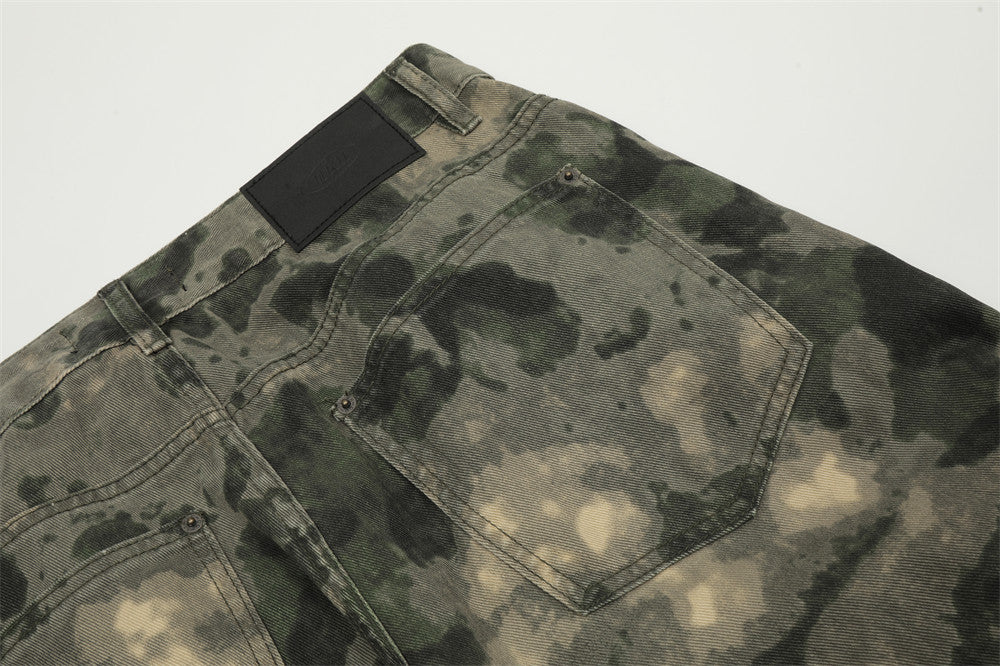 Tie-Dye Camo Tactical Cargo Pants PinkLimes Trending Streetwear