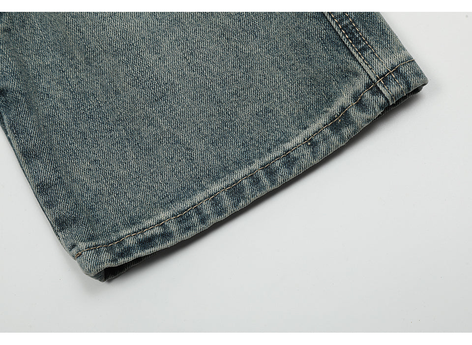 Spliced Pocket Denim Jeans PinkLimes Trending Streetwear