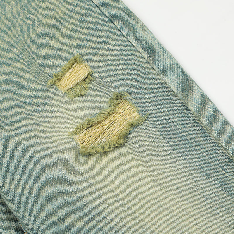 Ripped Denim Jeans PinkLimes Trending Streetwear