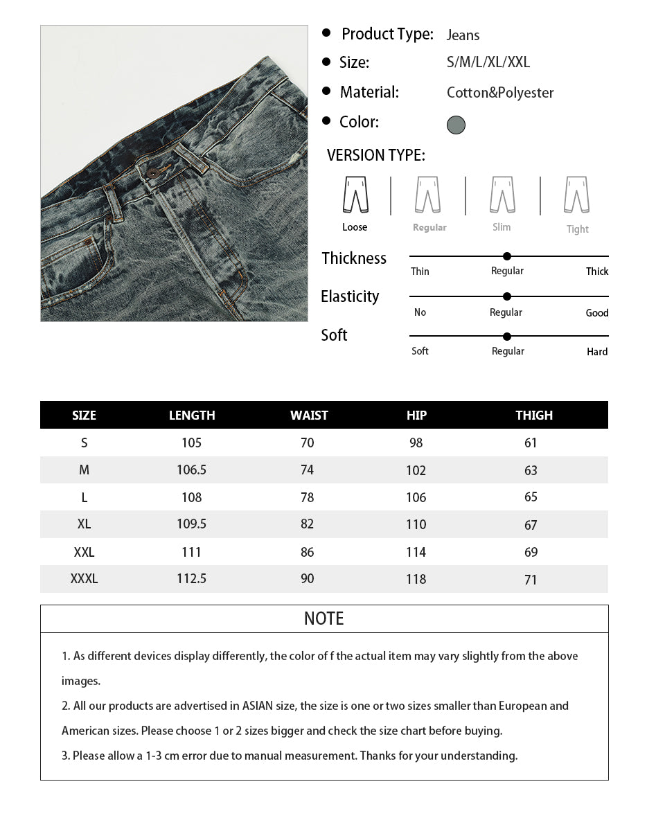 Ripped Blue Streetwear Denim Jeans PinkLimes Trending Streetwear
