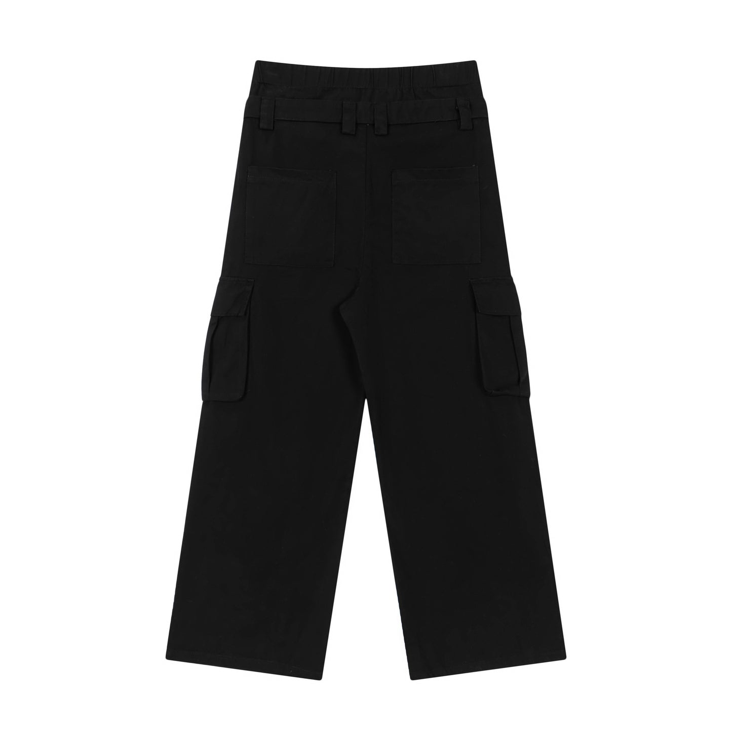 Double Waist Camouflage Cargo Pants Black PinkLimes Trending Streetwear