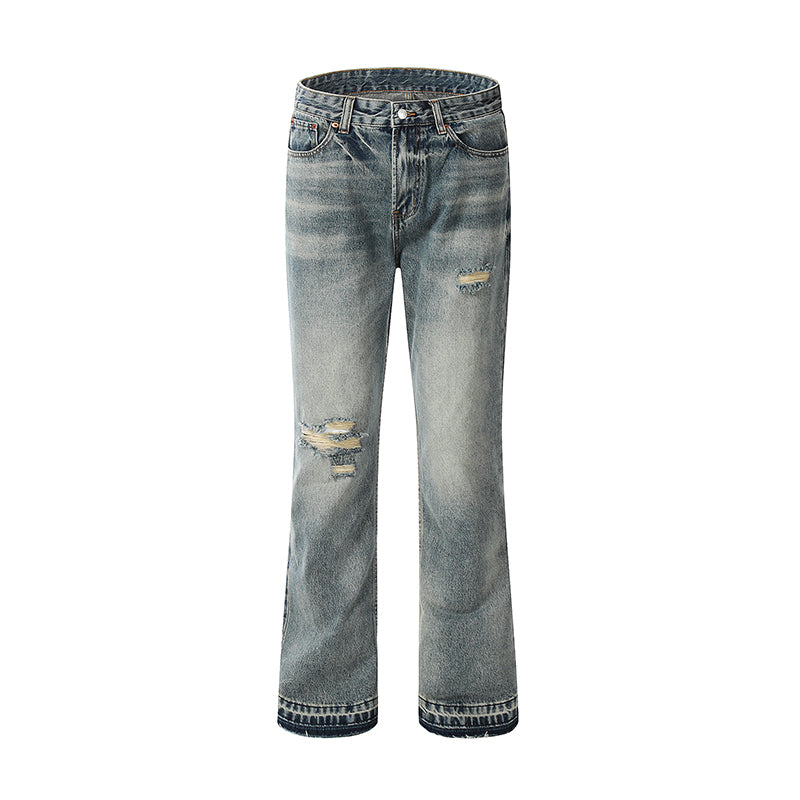 Distressed Ripped Streetwear Jeans Blue PinkLimes Trending Streetwear