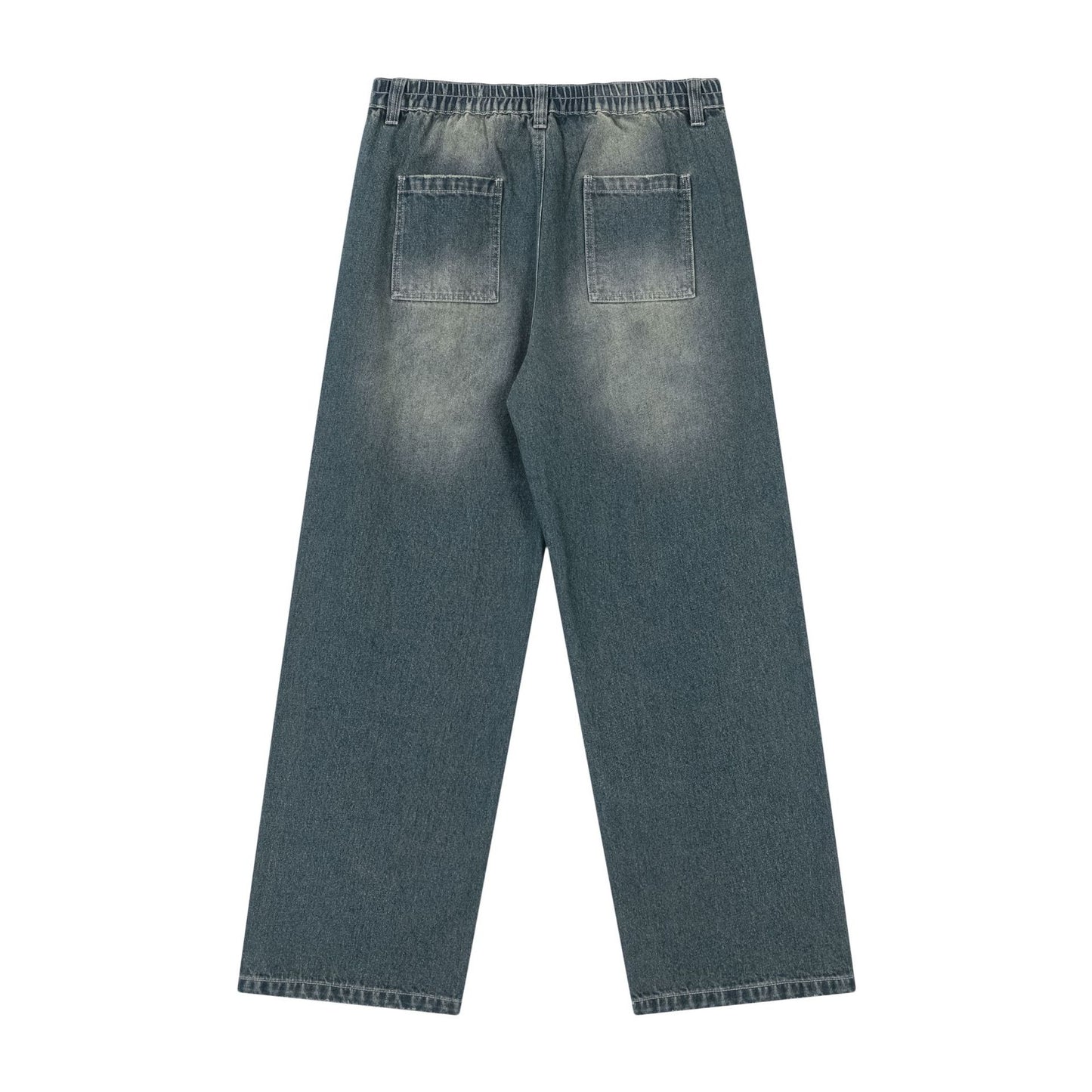 Vintage Washed Baggy Jeans with Ripped Edge PinkLimes Trending Streetwear
