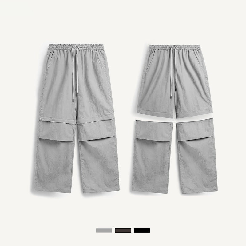 Waterproof Disassembly Wide-Leg Cargo Pants PinkLimes Trending Streetwear