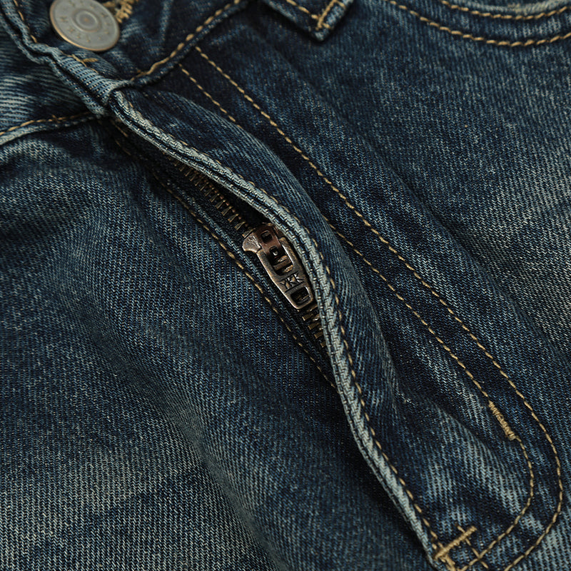 Flared Faded Blue Jeans PinkLimes Trending Streetwear