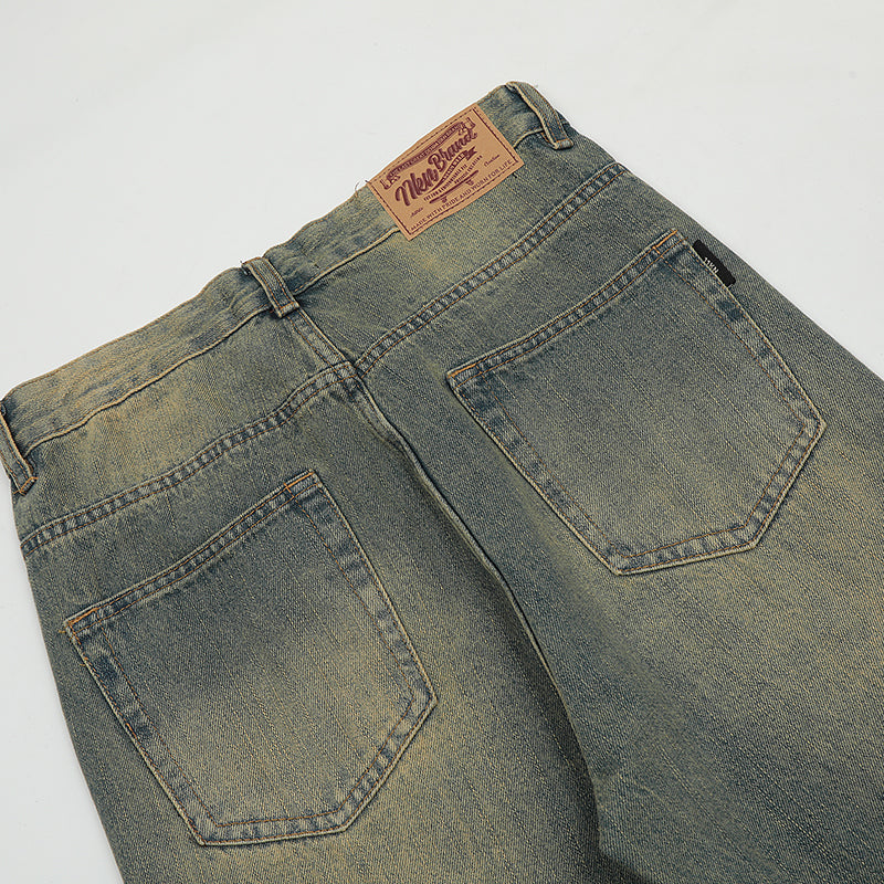 Straight-legged Washed Denim Jeans PinkLimes Trending Streetwear