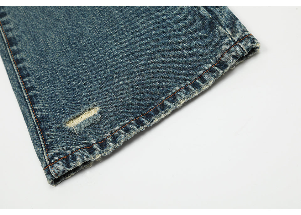 Ripped Blue Streetwear Jeans PinkLimes Trending Streetwear