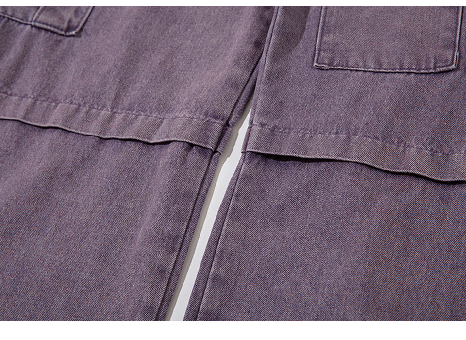 Basic Girl Flared Purple Jeans PinkLimes Trending Streetwear