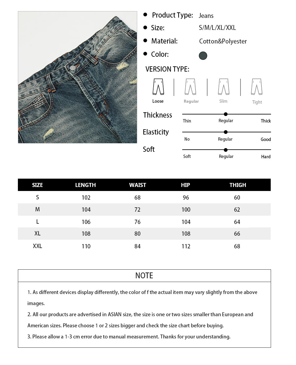 Ripped Blue Streetwear Jeans PinkLimes Trending Streetwear