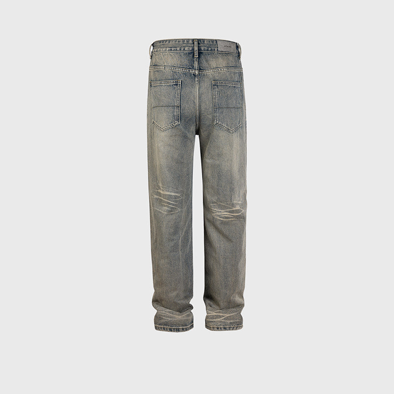 Vintage Wash Straight-Leg Jeans PinkLimes Trending Streetwear