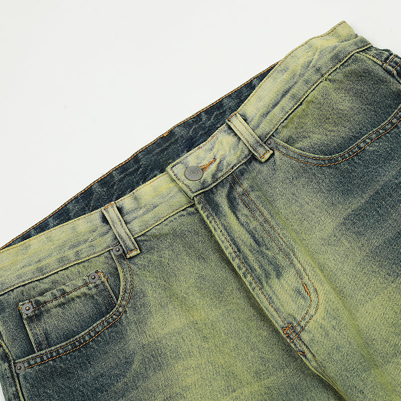 Washed Distressed Jeans PinkLimes Trending Streetwear