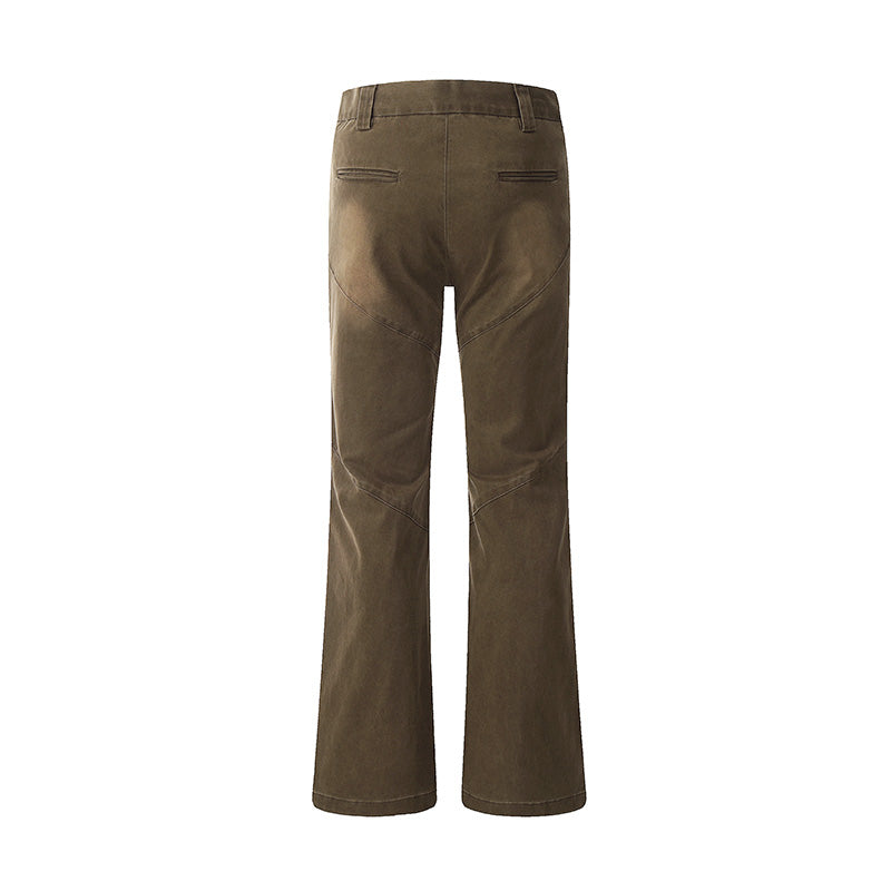 Flared Brown Denim Jeans PinkLimes Trending Streetwear