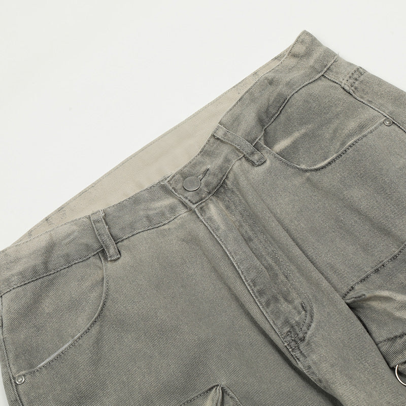 Multi-Pocket High Waist Cargo Pants PinkLimes Trending Streetwear