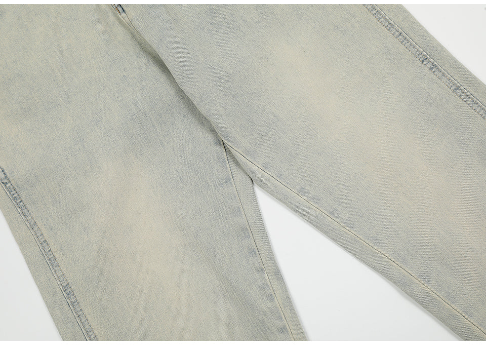 Flared Zip Denim Jeans PinkLimes Trending Streetwear