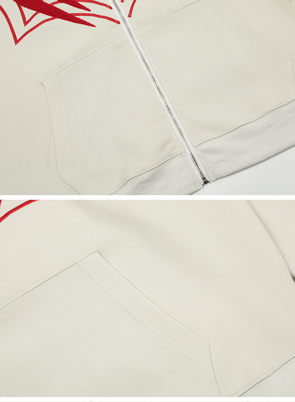 Spider Zip-Up Hoodie Shirts & Tops PinkLimes Trending Streetwear
