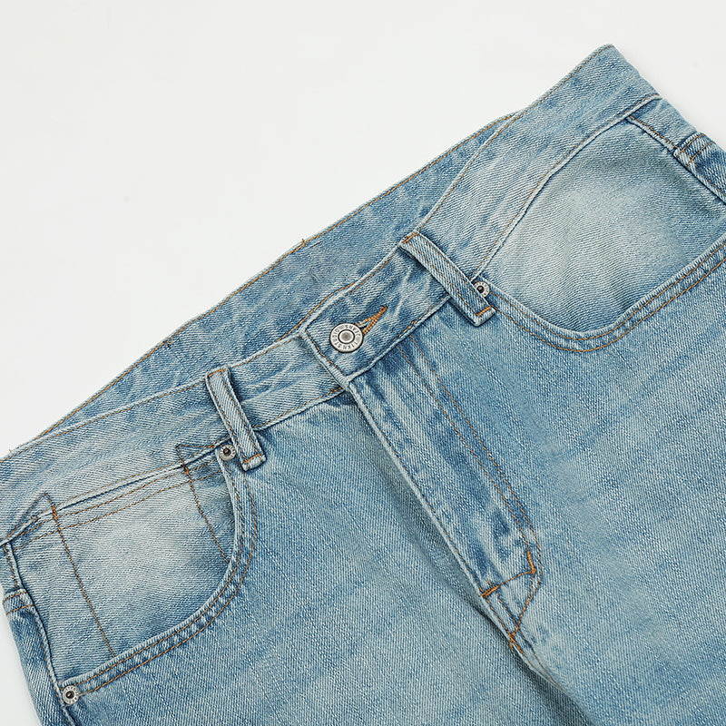 Cargo Blue Denim Streetwear Jeans PinkLimes Trending Streetwear
