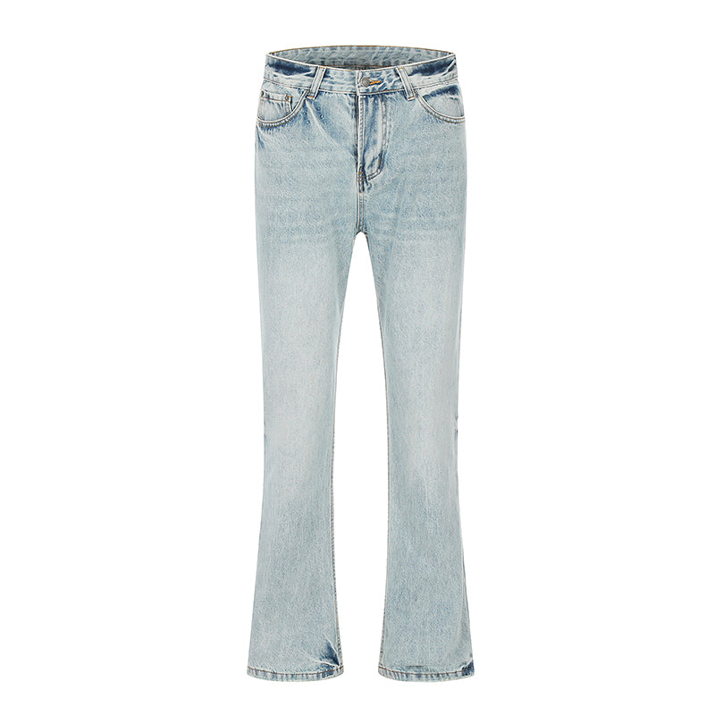 Flared Blue Denim Jeans Blue PinkLimes Trending Streetwear