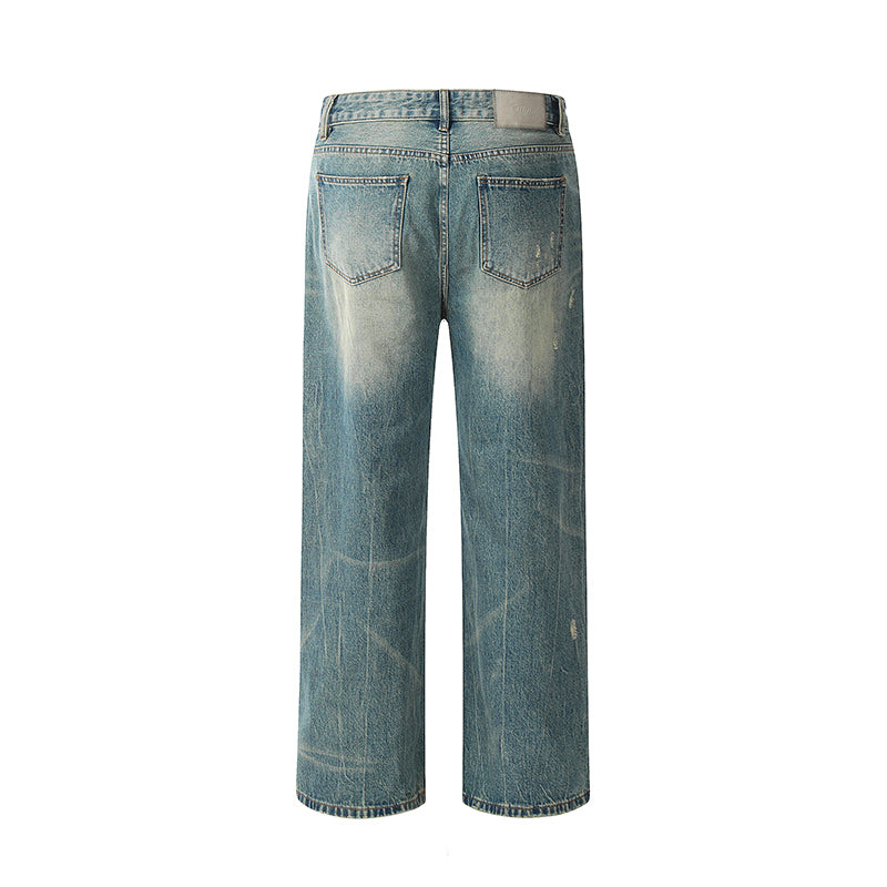 Loose Ripped Loose Denim Jeans PinkLimes Trending Streetwear
