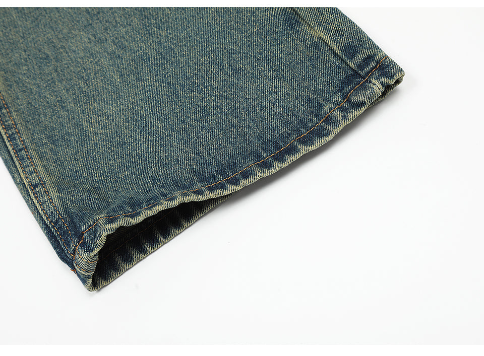 Ripped Blue Denim Jeans PinkLimes Trending Streetwear