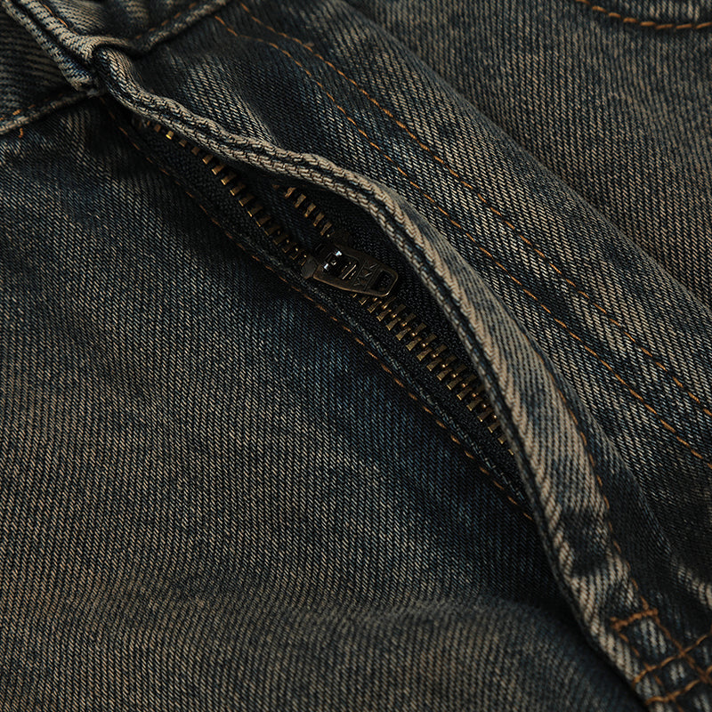 Loose Fit Distressed Straight-Leg Jeans PinkLimes Trending Streetwear