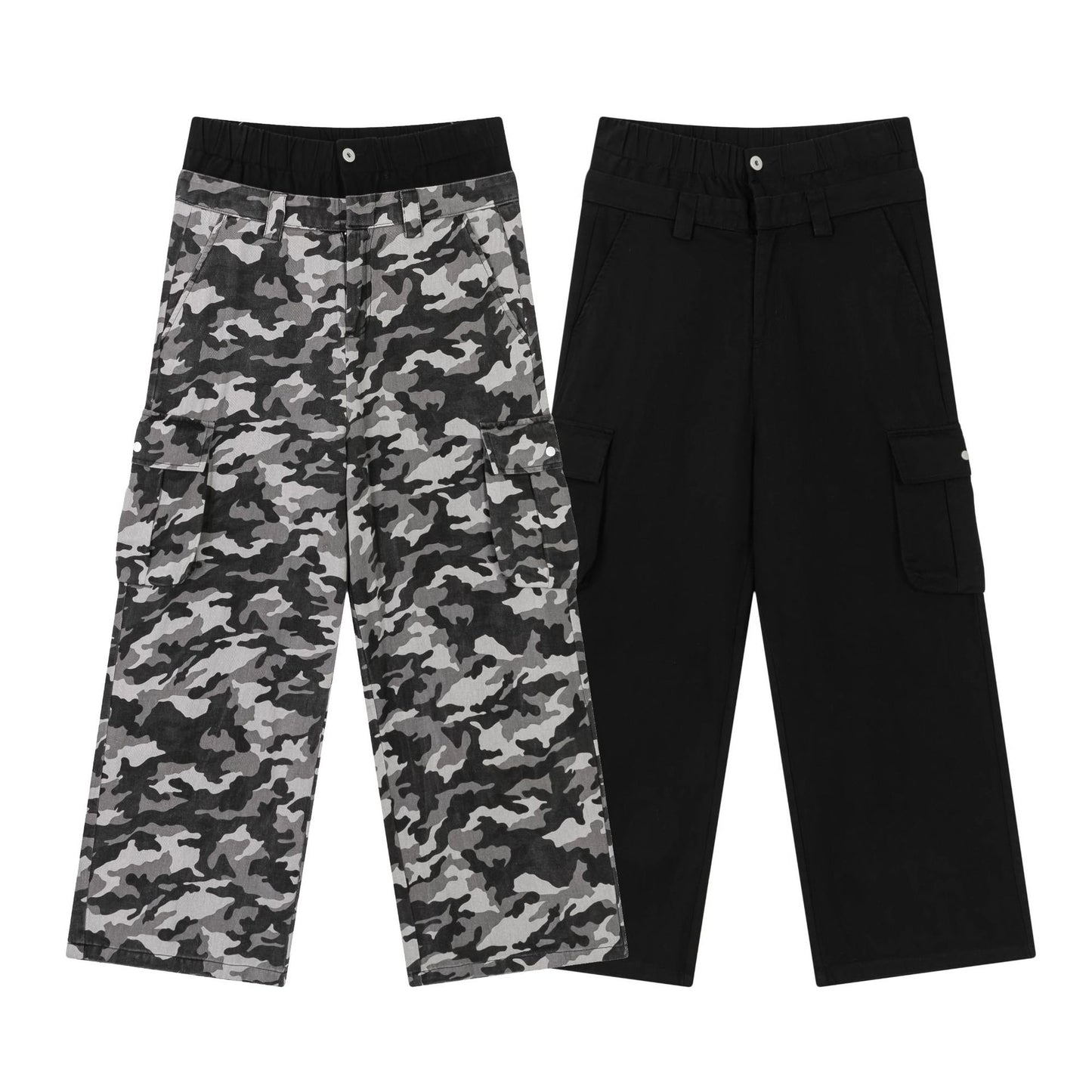 Double Waist Camouflage Cargo Pants PinkLimes Trending Streetwear
