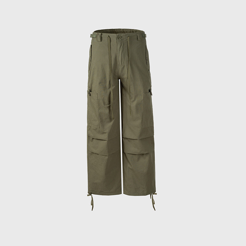 Drawstring Cargo Pants Green PinkLimes Trending Streetwear