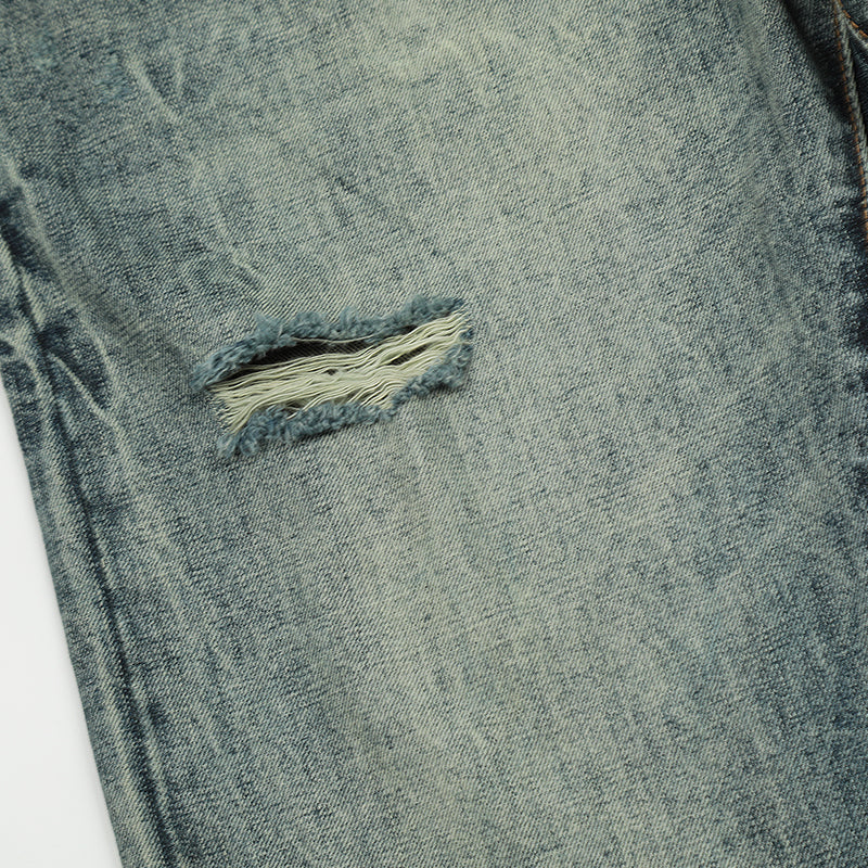 Ripped Blue Streetwear Denim Jeans PinkLimes Trending Streetwear