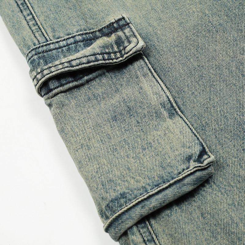 Spliced Pocket Flared Jeans PinkLimes Trending Streetwear