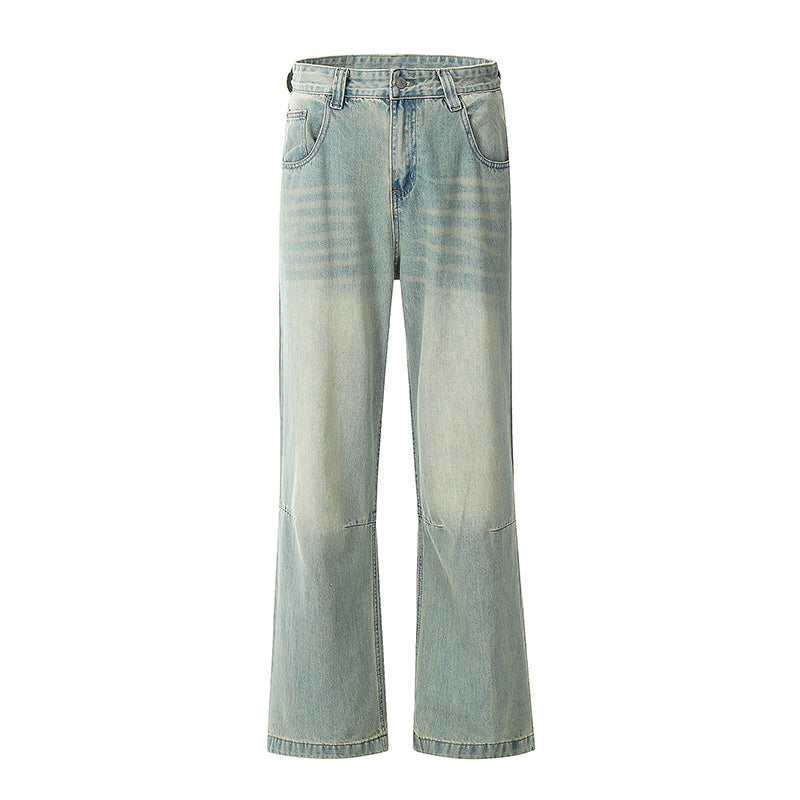 Basic Flared Streetwear Jeans Blue PinkLimes Trending Streetwear