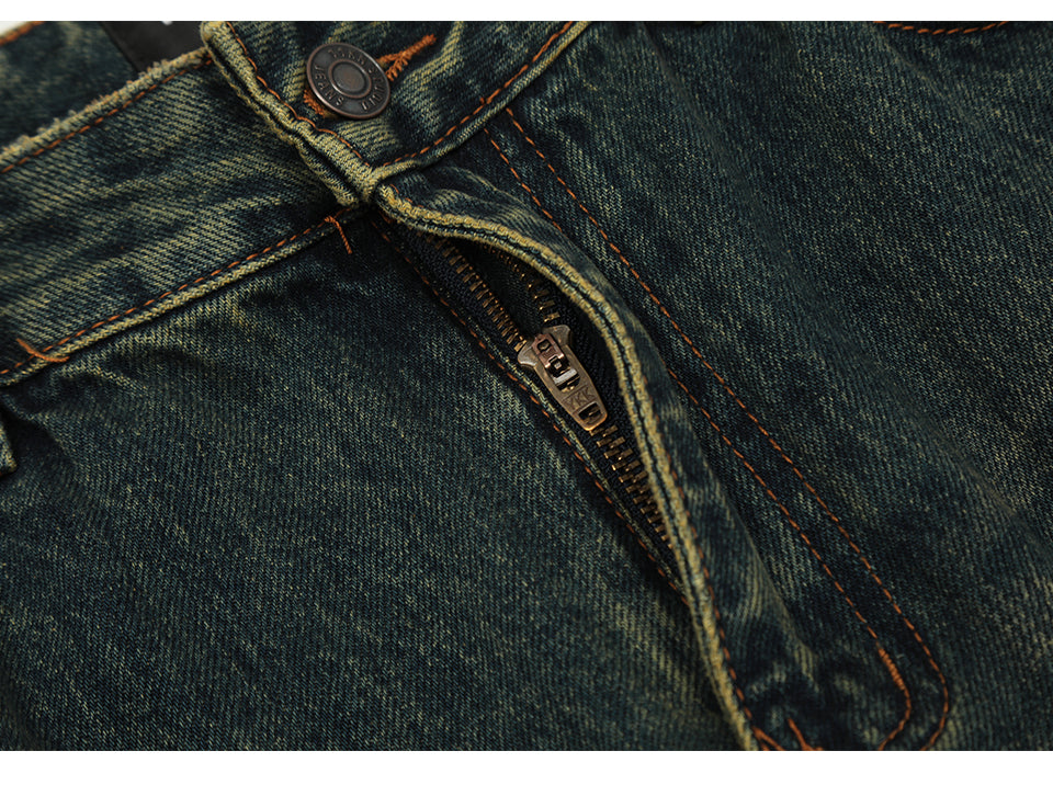 Patchwork Pocket Distressed Denim Jeans PinkLimes Trending Streetwear