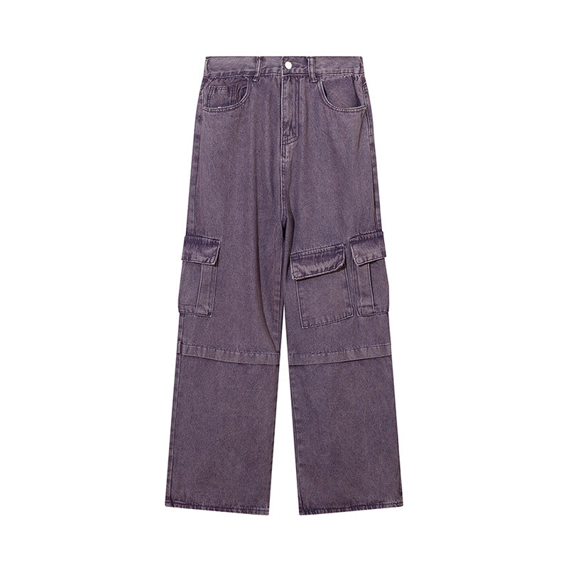 Basic Girl Flared Purple Jeans Purple PinkLimes Trending Streetwear