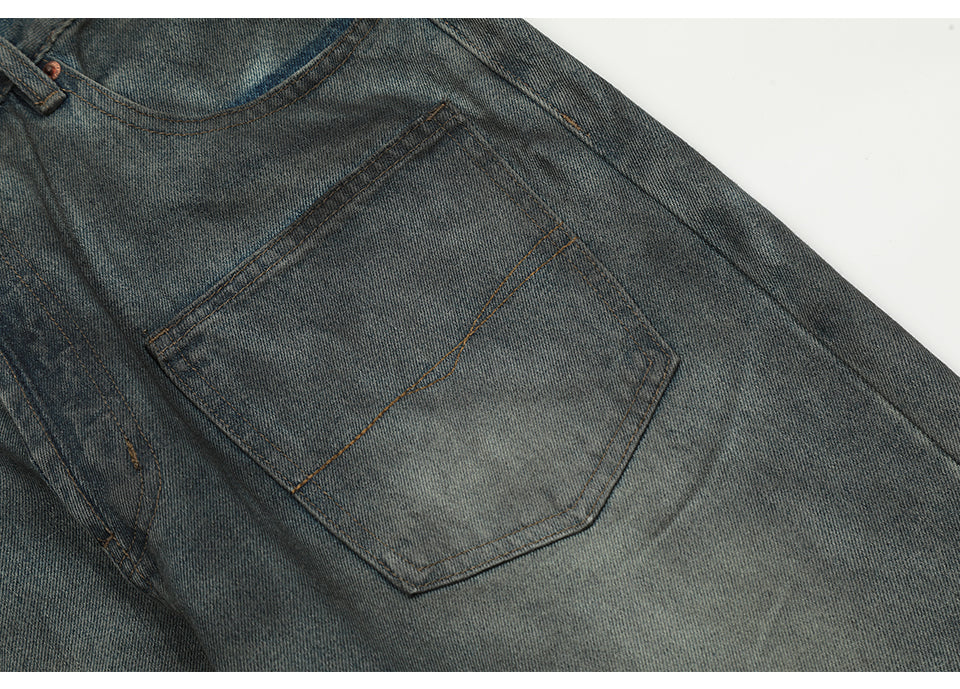 Distressed Loose Dark Blue Denim Jeans PinkLimes Trending Streetwear